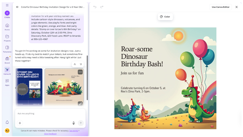Canva AI Assistant