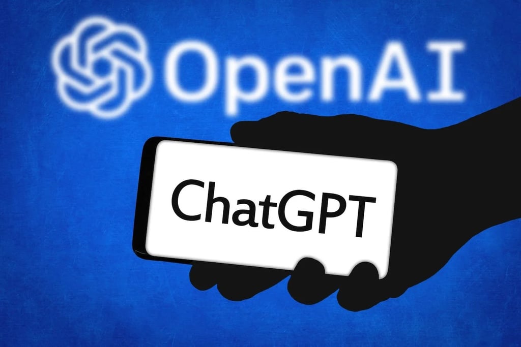 ChatGPT on phone.