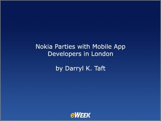 Nokia Parties with Mobile App Developers in London
