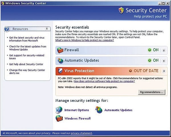 Windows XP SP2