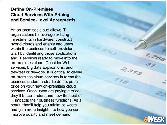 3 - Define On-Premises Cloud Services With Pricing and Service-Level Agreements