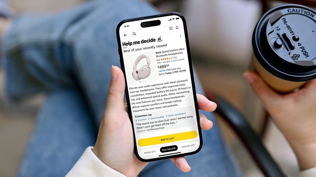 ‘Help Me Decide’ offers recommendations based on browsing history, searches, and past purchases.