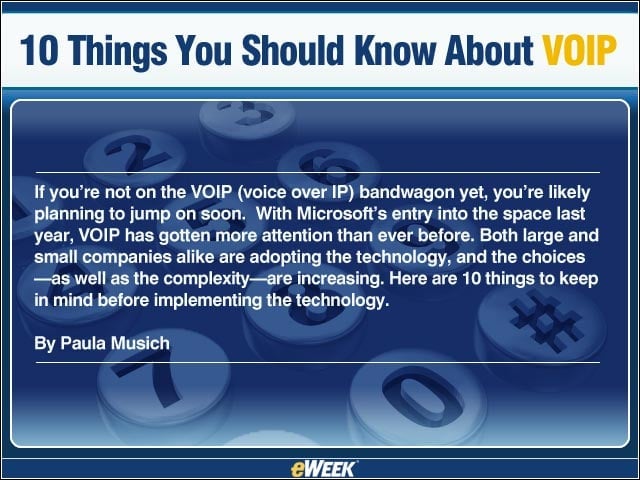 10 Things You Should Know about VOIP