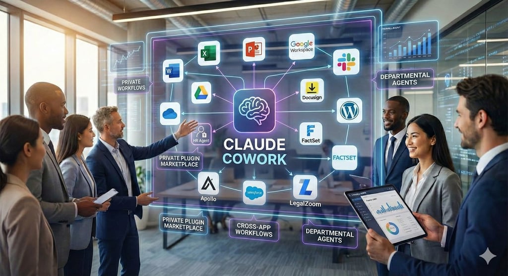 Claude Cowork used inside a corporate office.
