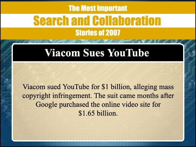 The Most Important Search and Collaboration Stories of 2007