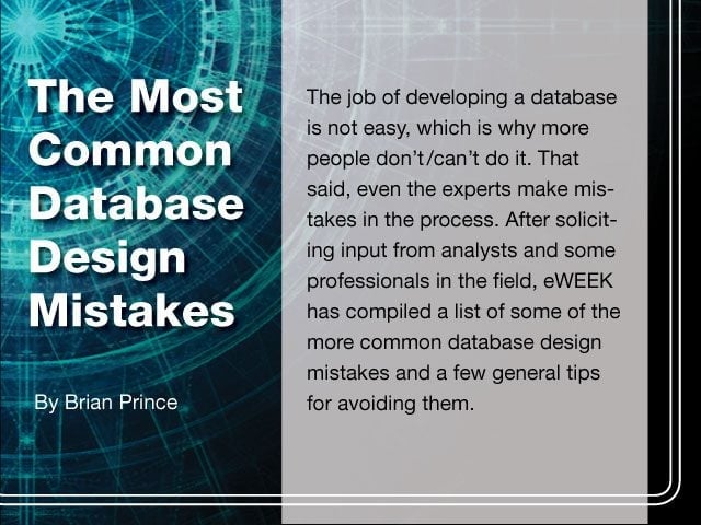 The Most Common Database Design Mistakes