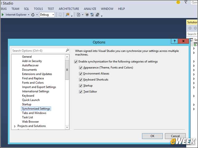 6 - Connected IDE—Sync Settings