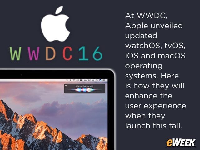 Apple Kicks Off WWDC 2016 With Rebranded, Updated Operating Systems