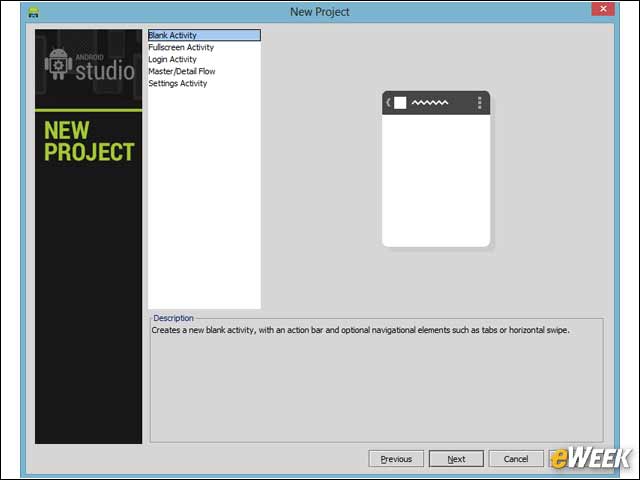 4 - Selecting a Project Layout