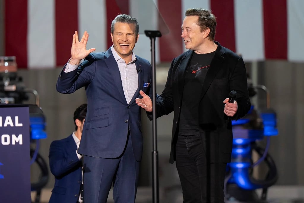 Pete Hegseth and Elon Musk.
