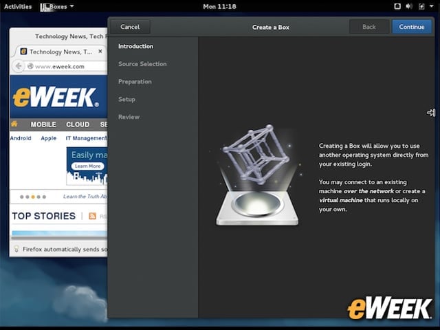 GNOME Boxes Provide Virtualization