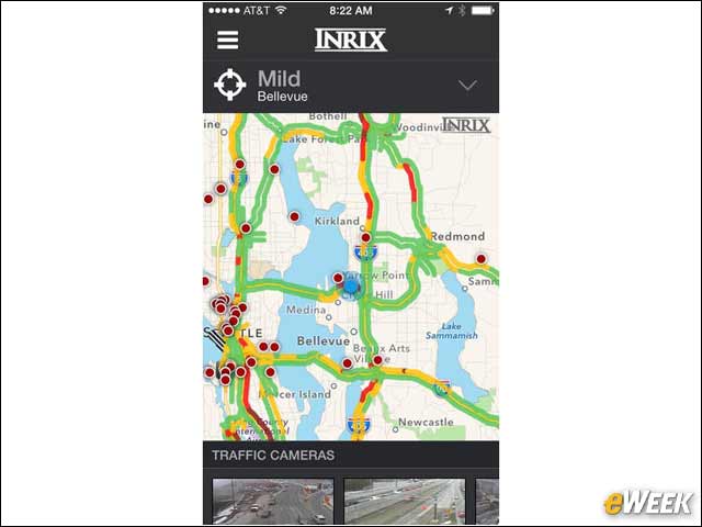 8 - INRIX XD Traffic Maps Steer You Clear (Free)
