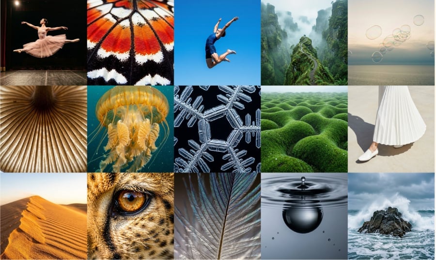 A collection of images generated using Microsoft.