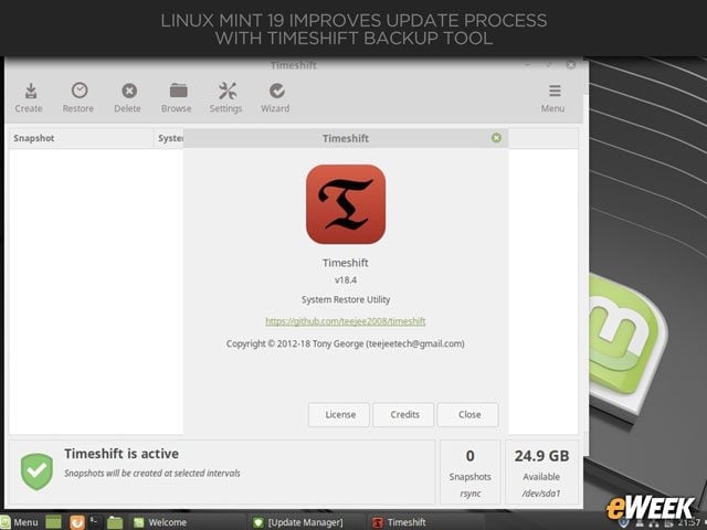 Timeshift Is More Deeply Integrated Into Linux Mint