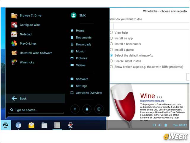 4 - Wine Provides Windows Options
