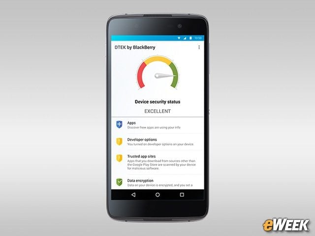 DTEK by BlackBerry Provides an Additional Level of Security