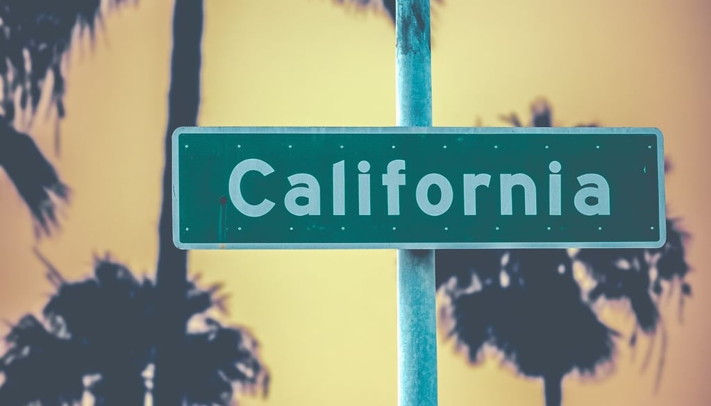Retro California Sign