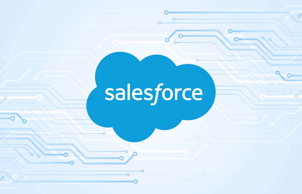 Article graphic featuring the Salesforce logo.