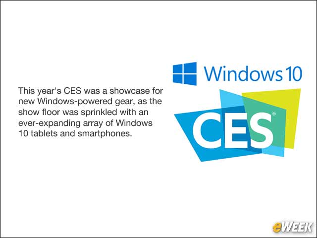 1 - Windows 10 Tablets, Smartphones Make an Impression at CES