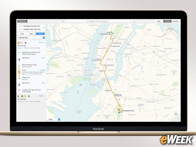 Maps Gains New Transit Feature