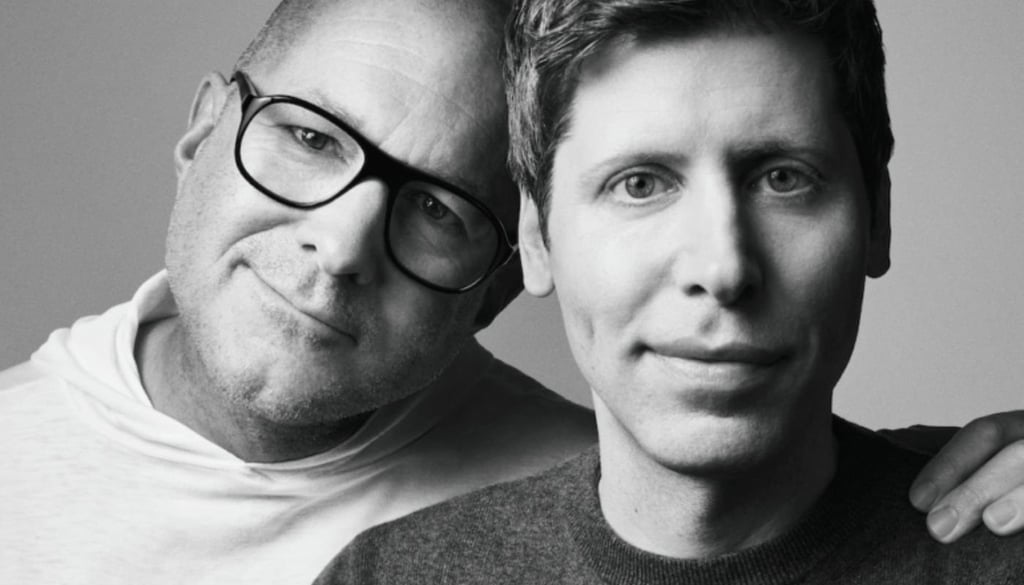 Jony Ive and Sam Altman