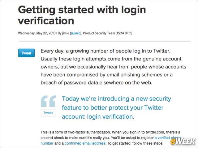 8 - Secure Twitter With Login Verification