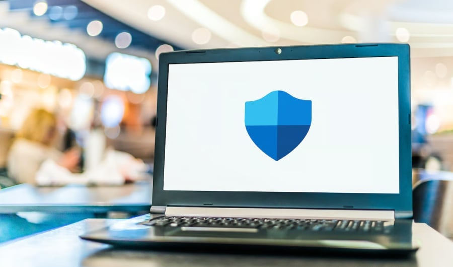 Microsoft Defender on laptop.