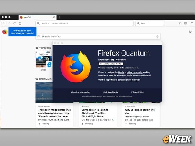 Firefox 57 Gets a Special Name