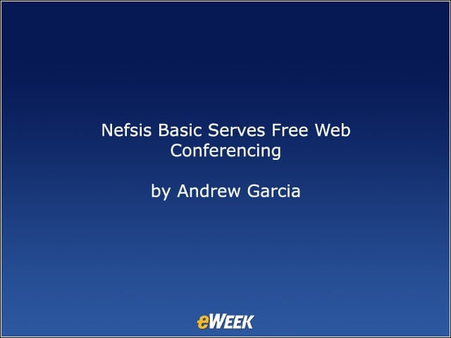 Nefsis Basic Serves Free Web Conferencing