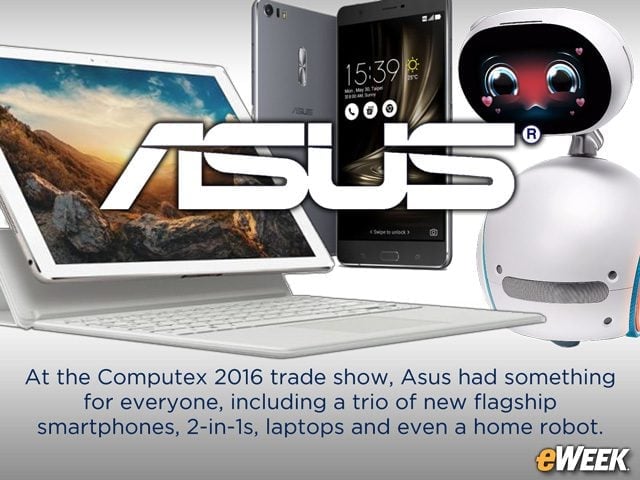 From Smartphones to a Robot, Asus Shows Off a Variety of New Products