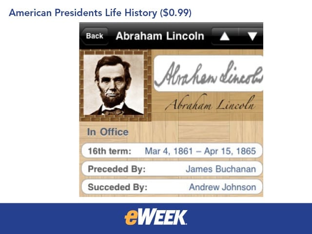 American Presidents Life History ($0.99)