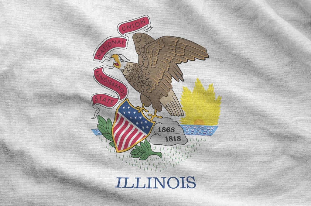 Flag of Illinois.