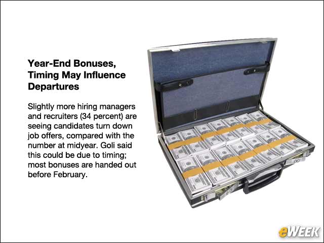 5 - Year-End Bonuses, Timing May Influence Departures