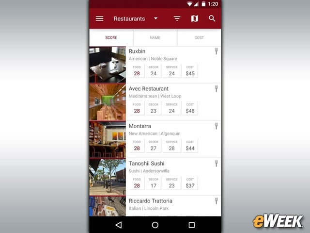 Zagat Offers Up Restaurant Reviews