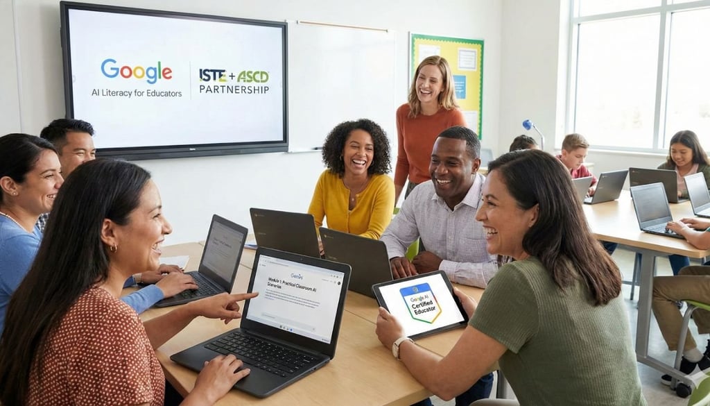 Group of people in a Google AI training