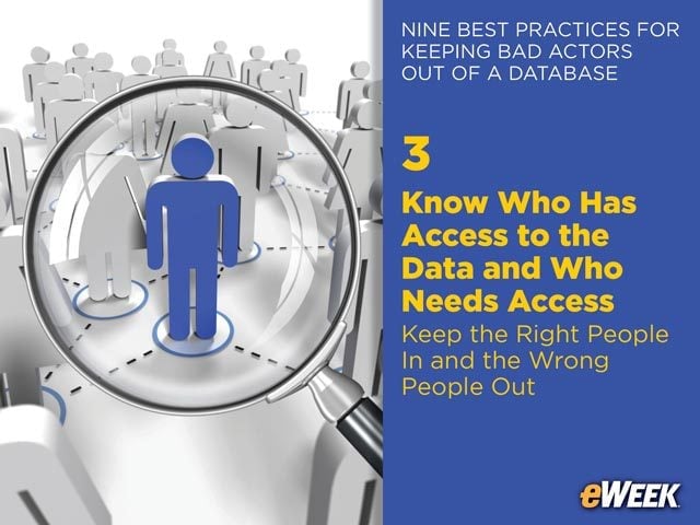 Know Who Has Access to the Data and Who Needs Access
