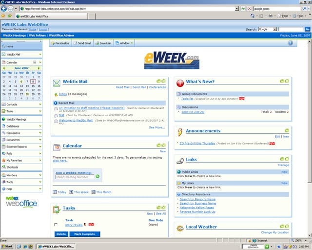 WebEx WebOffice Walkthrough