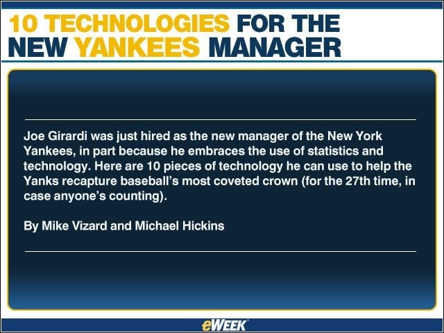 10 Technologies for the New Yankees Manager