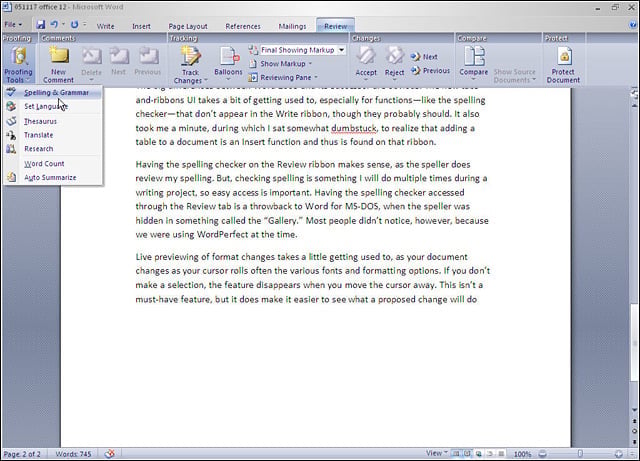 Office 12 preview