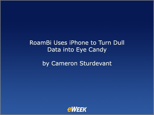 Labs Gallery: RoamBi Uses iPhone to Turn Dull Data into Eye Candy