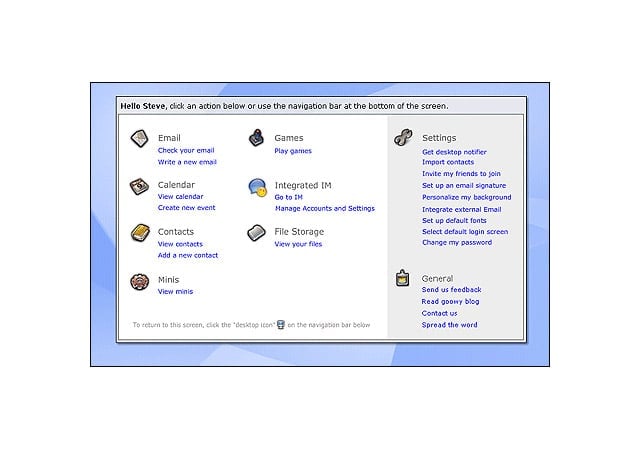 Goowy.com screenshots