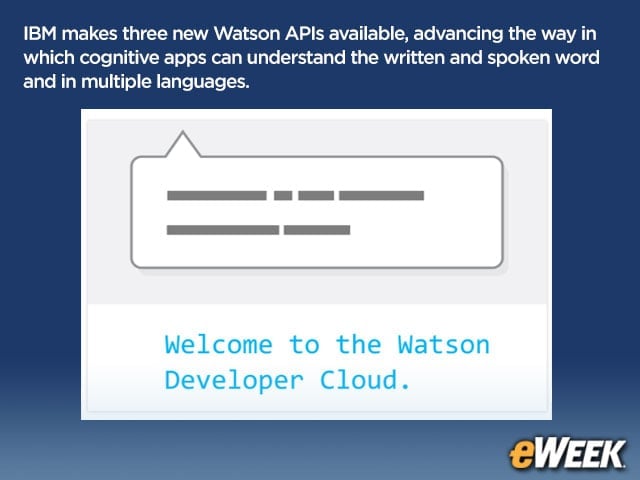 IBM's Watson Services Power the Cognitive Computing Era