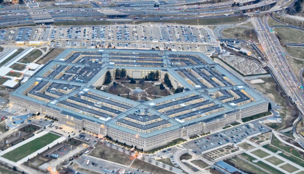 Aerial shot of Pentagon.