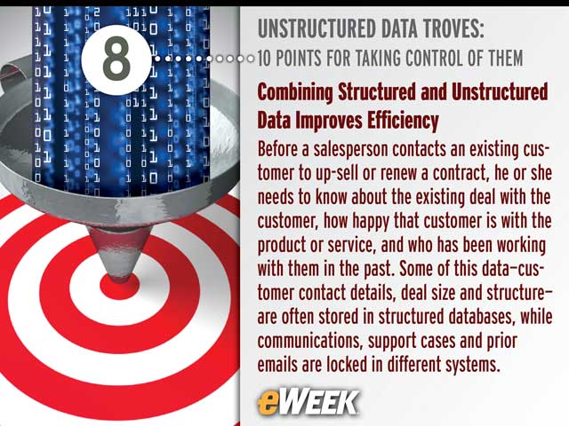 Combining Structured and Unstructured Data Improves Efficiency