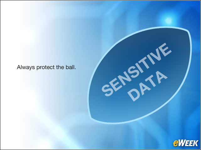 3 - Sensitive Corporate/Employee/Customer Data = the Football
