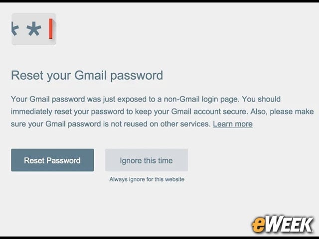 Google's Brand-New Password Alert