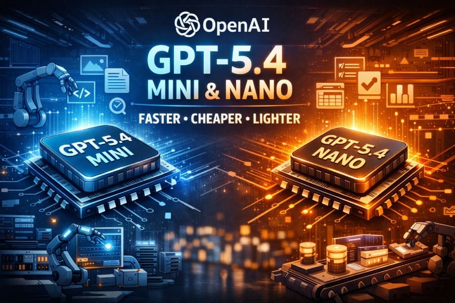 OpenAi GPT-5.4 Mini and Nano models.