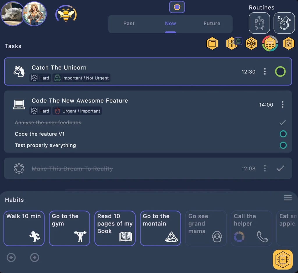BeeDone dashboard.
