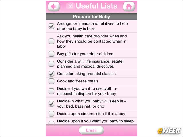 7 - A Mobile Checklist for Baby Preparation