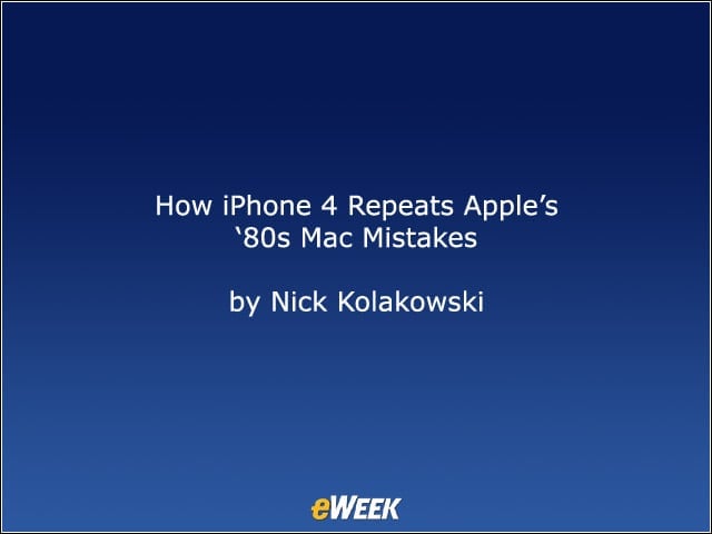 How iPhone 4 Repeats Apples 80s Mac Mistakes